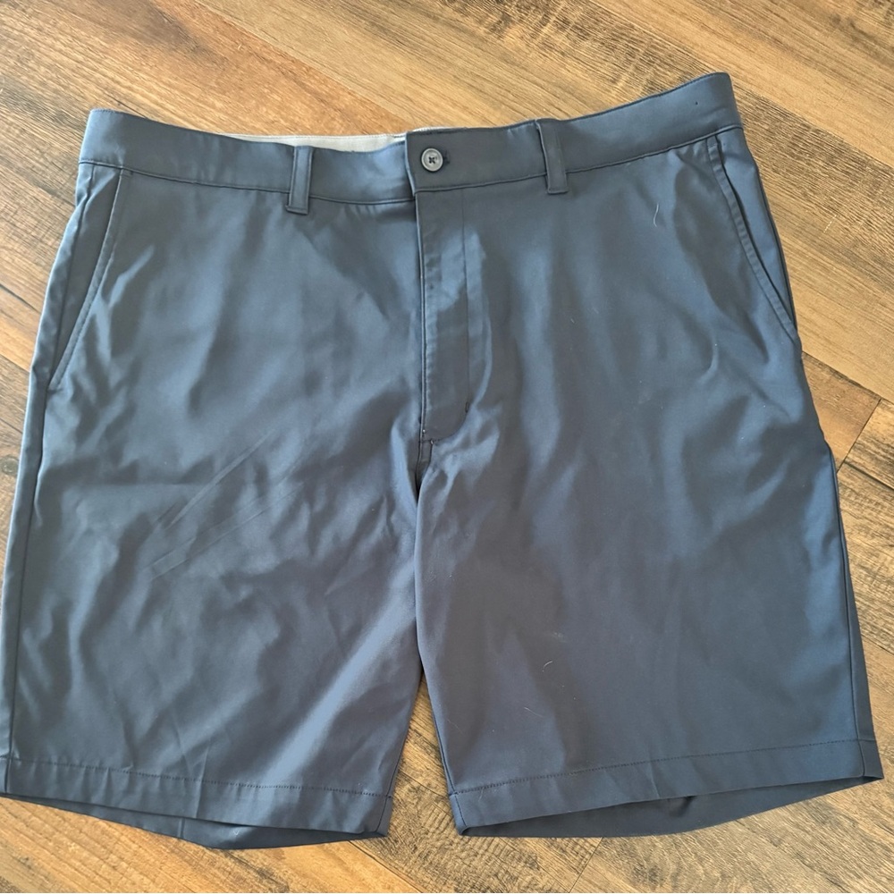 Ben Hogan Shorts Men's 36 Blue Chino Bermuda Lightweight Casual Big & Tall